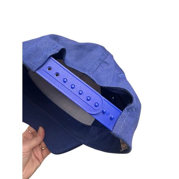 Vtg Initial Screenprinted P Hat Cap Snapback 90s Baseball Blue White Unisex Paul - Picture 7 of 11